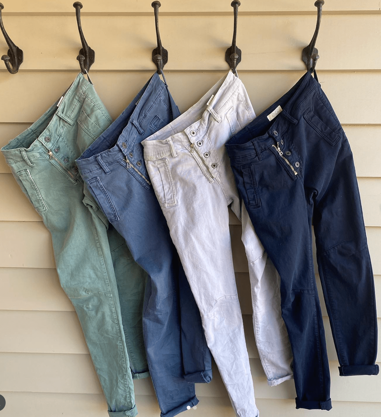 Italian Star Button Jean Elk