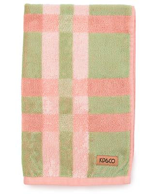 Kip & Co Pistachio Tartan Terry Hand Towel