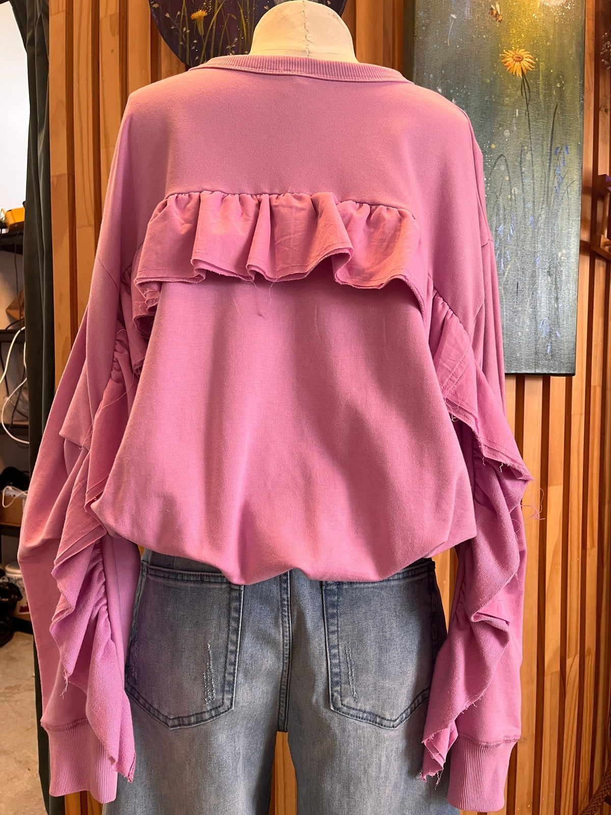 M. A. Dainty Petal Sweater Musk #DTY04082