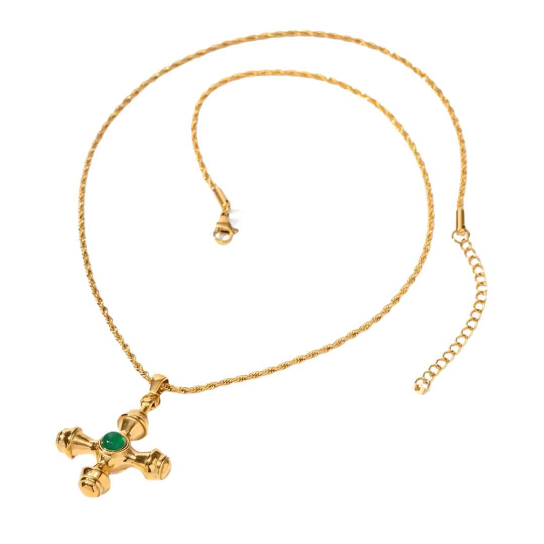 Mē the Label Biddie Necklace Emerald