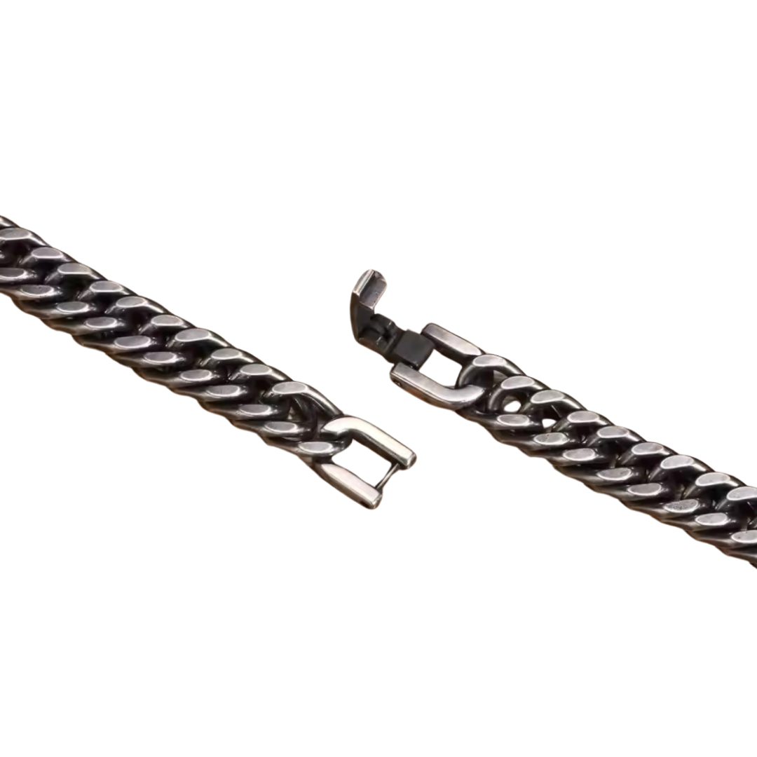 Mē the Label Cuban Link Chain Bracelet Stainless Steel