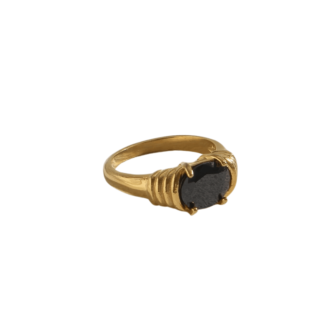 Mē the Label Vintage Ginny Ring Black