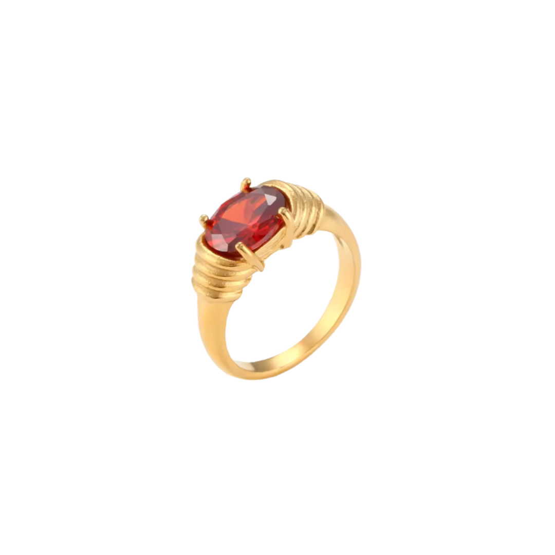 Mē the Label Vintage Ginny Ring Red