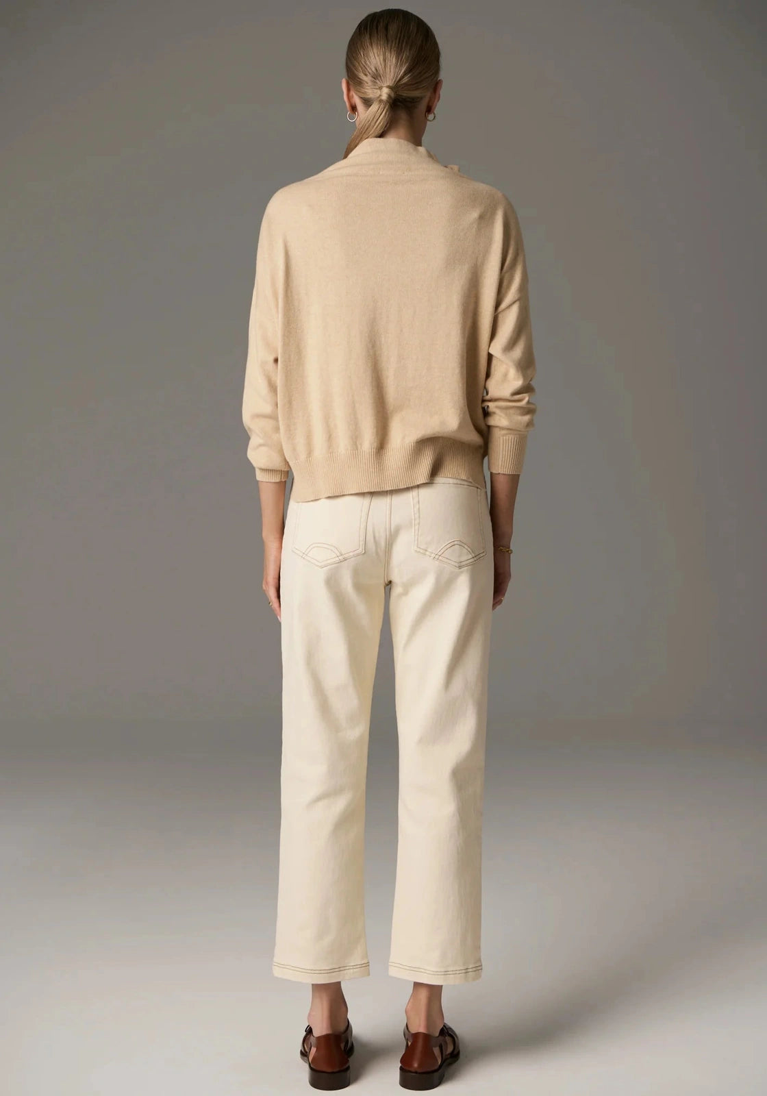 POL Beech Drawcord Knit Pebble
