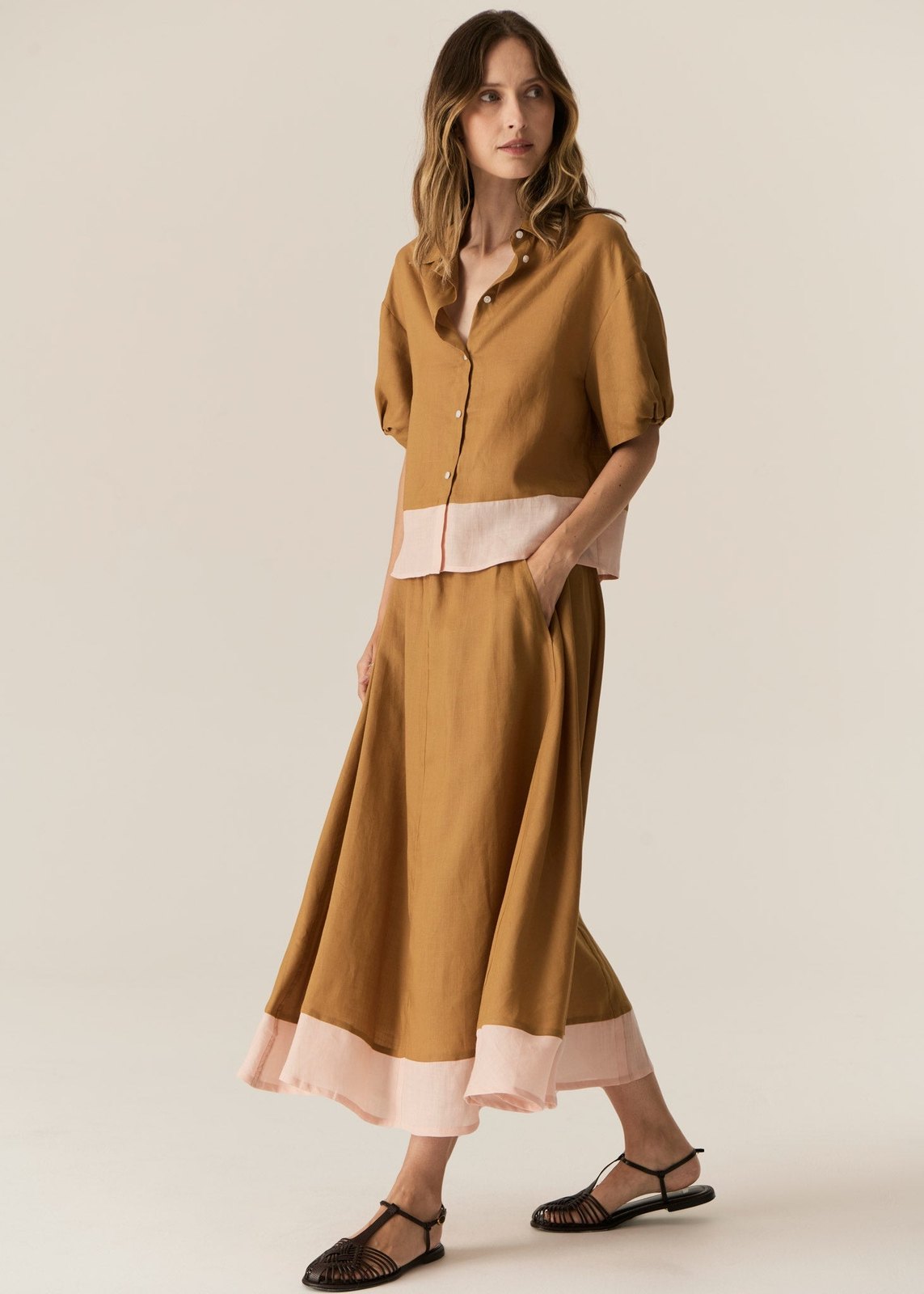 Pol Speck Skirt Ginger Pink