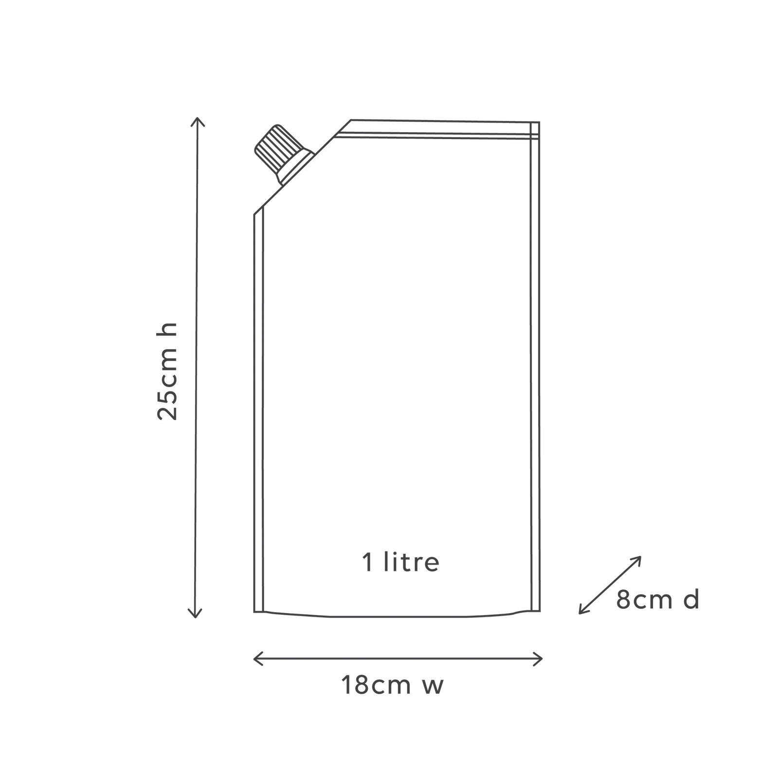 al.ive Hand + Body Wash 1 Ltr Refill: Kaffir Lime + Green Tea