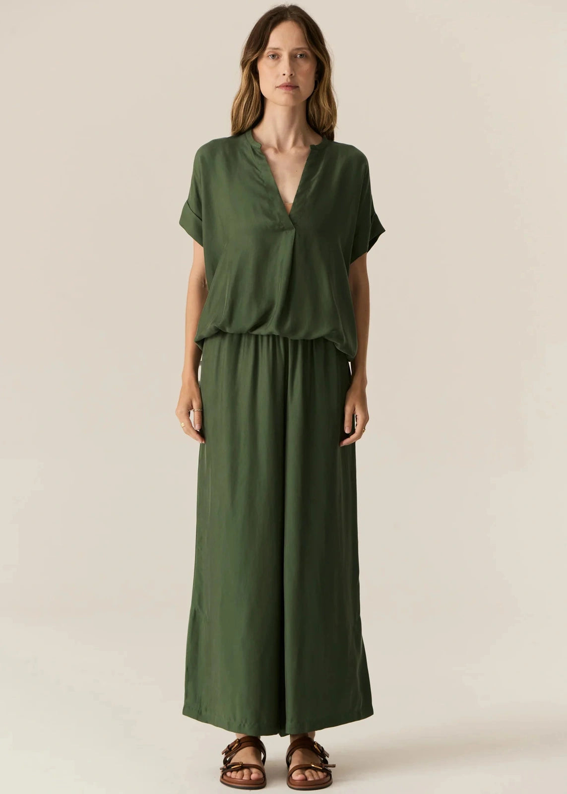 Pol Henri Shirt with Cord Green