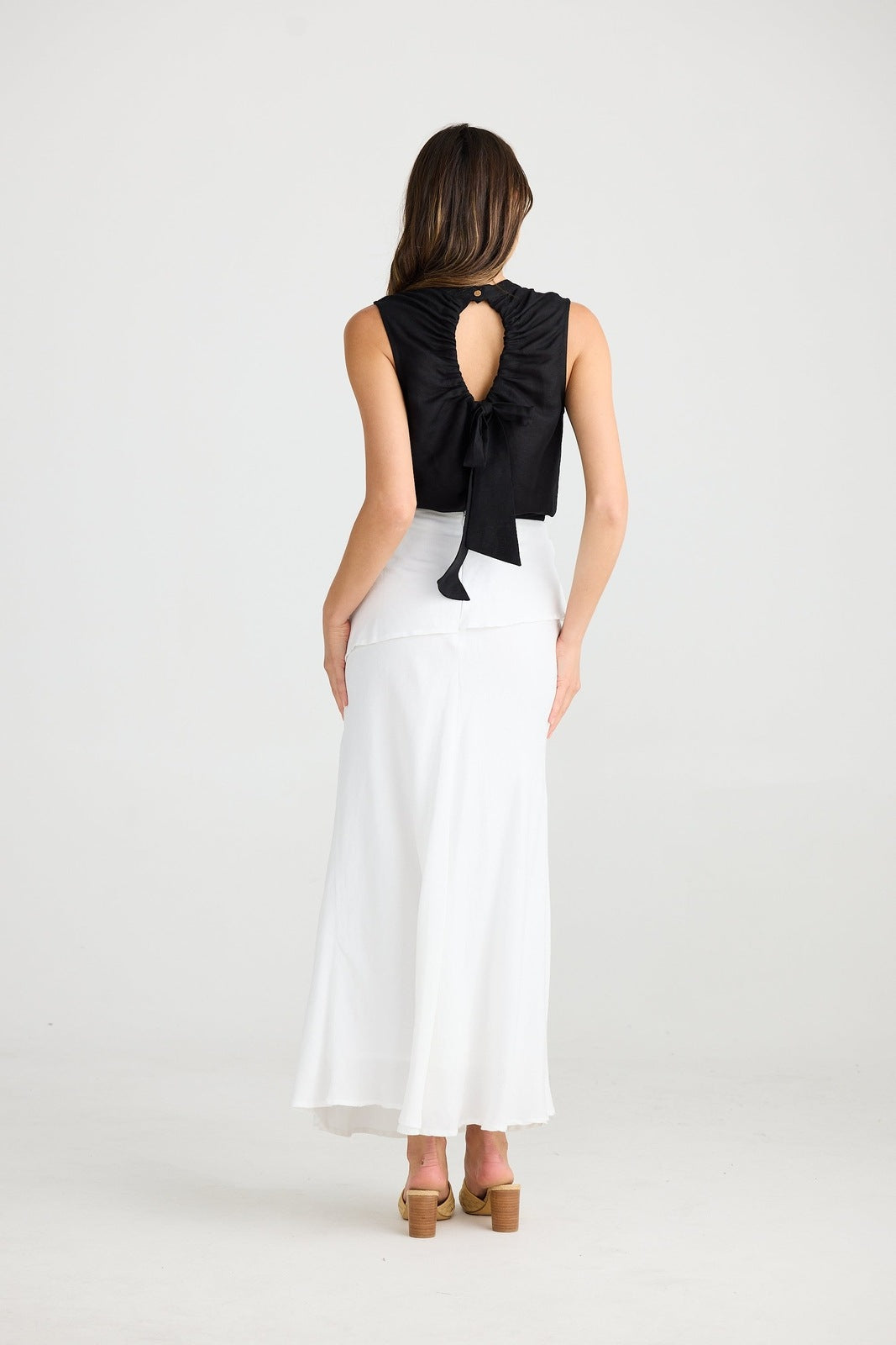 Shanty Kinley Skirt White Linen Blend