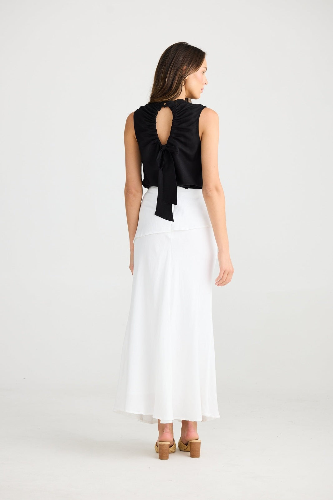 Shanty Kinley Skirt White Linen Blend
