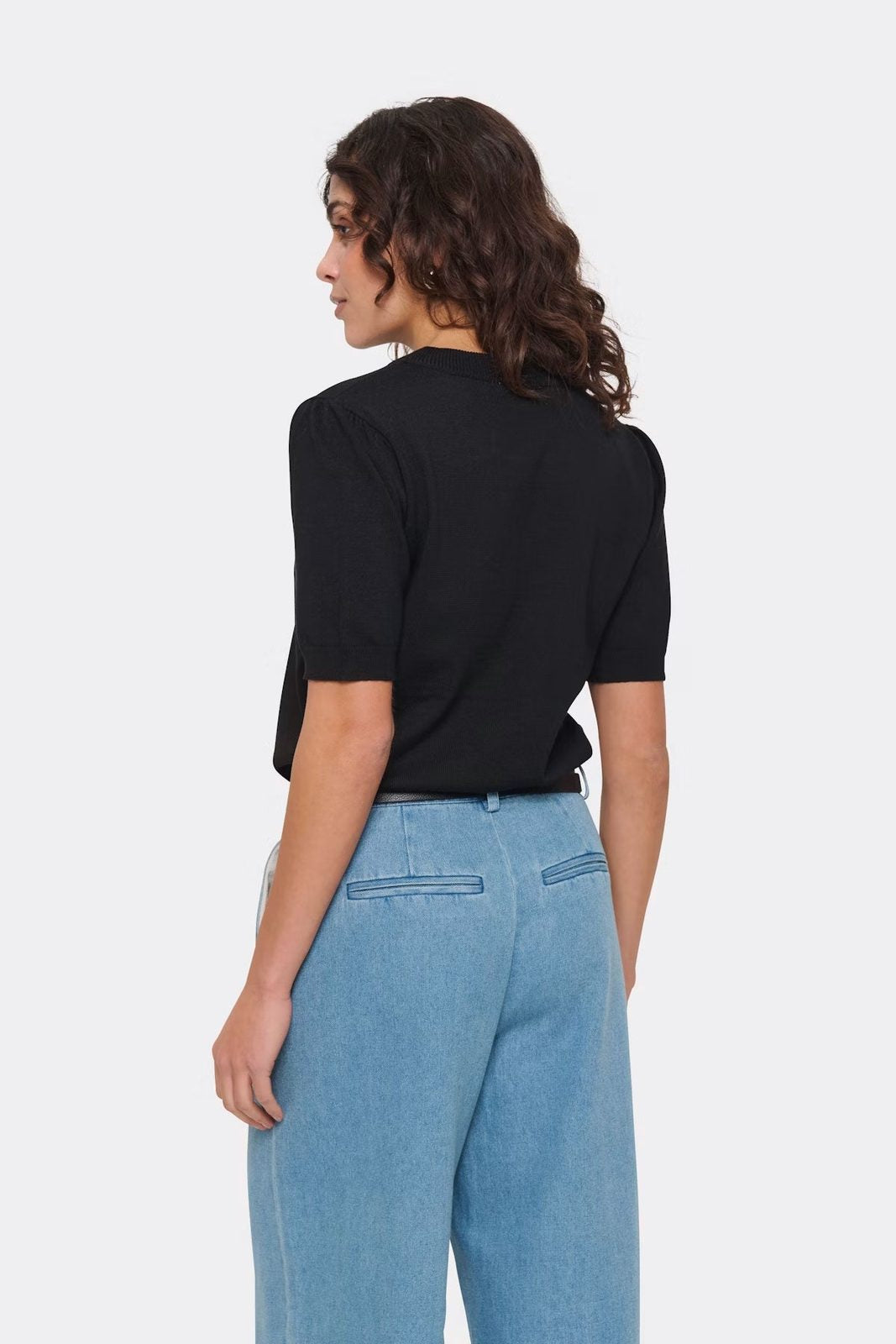 Saint Tropez Mila SS Pullover Black