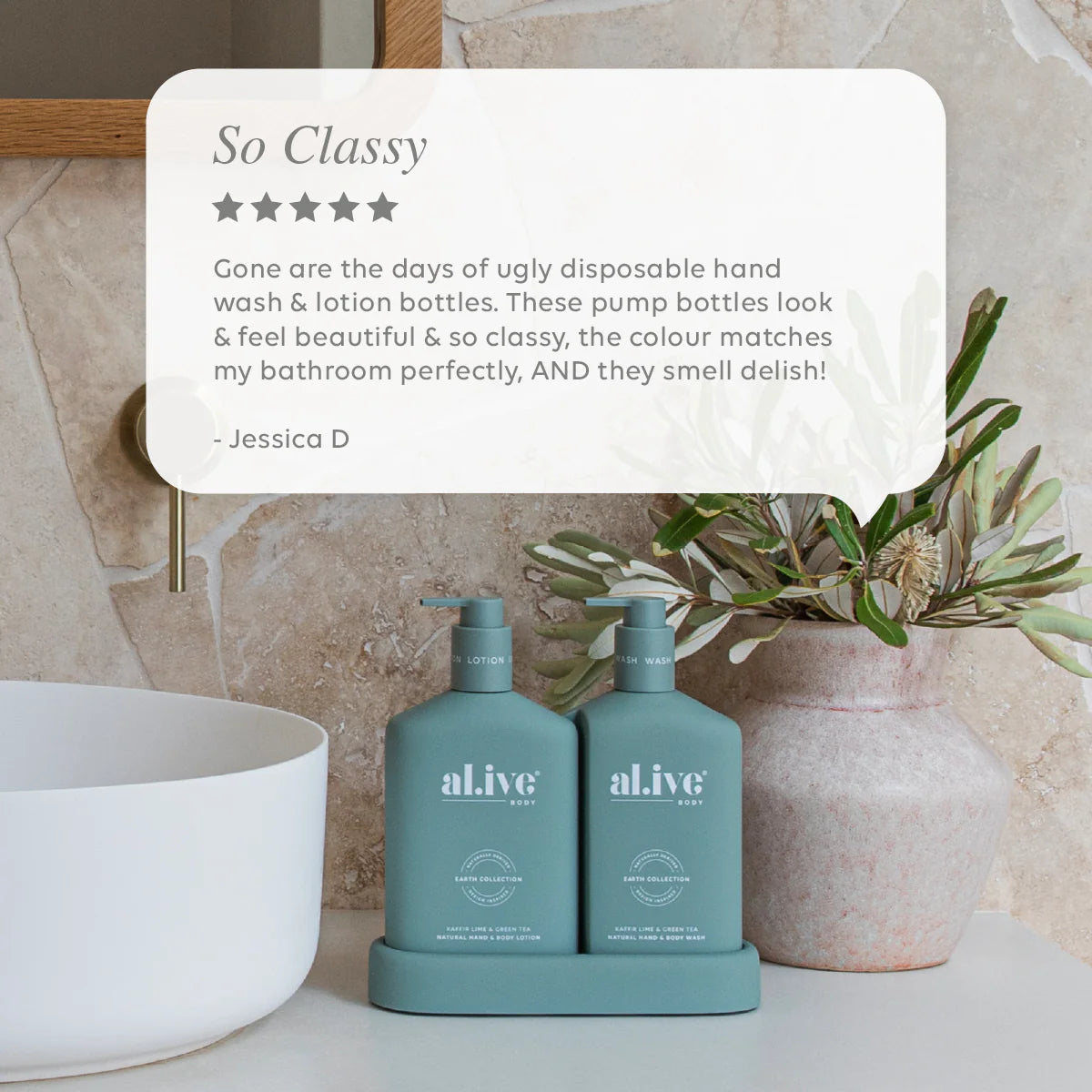 al.ive Wash + Lotion Duo: Kaffir Lime + Green Tea