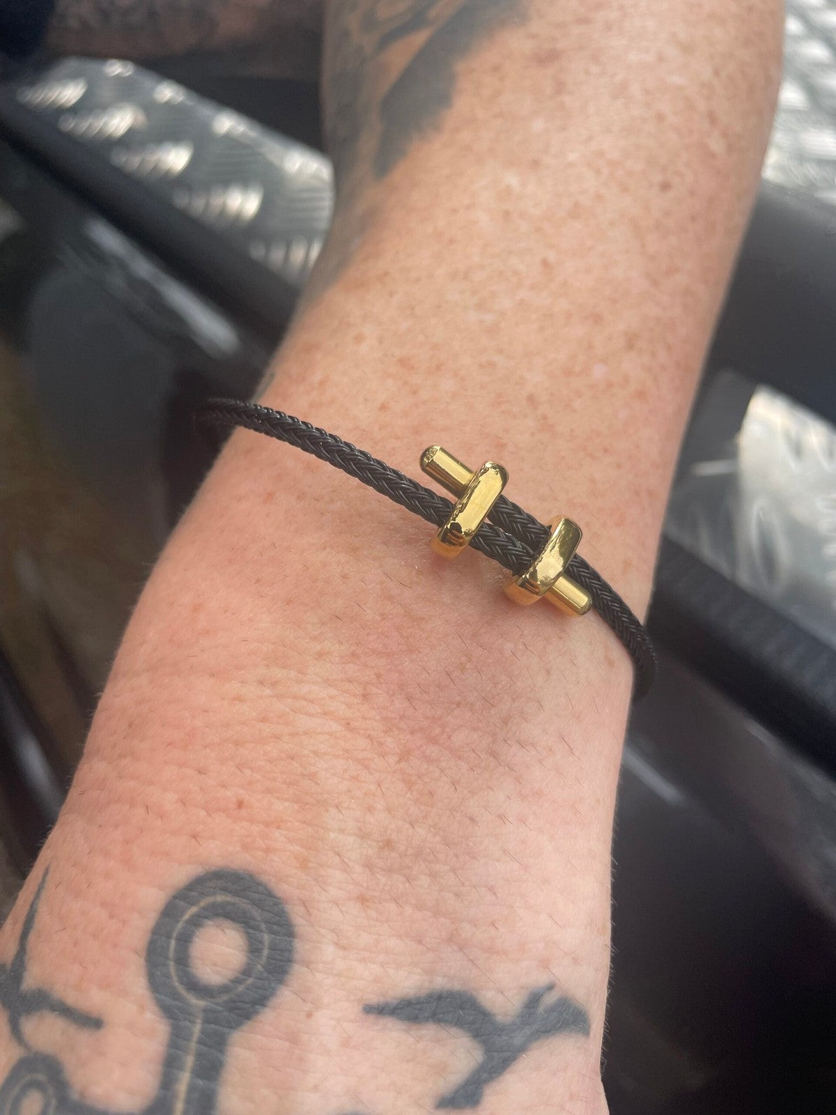 Mē the Label Unisex Braided Bracelet Black