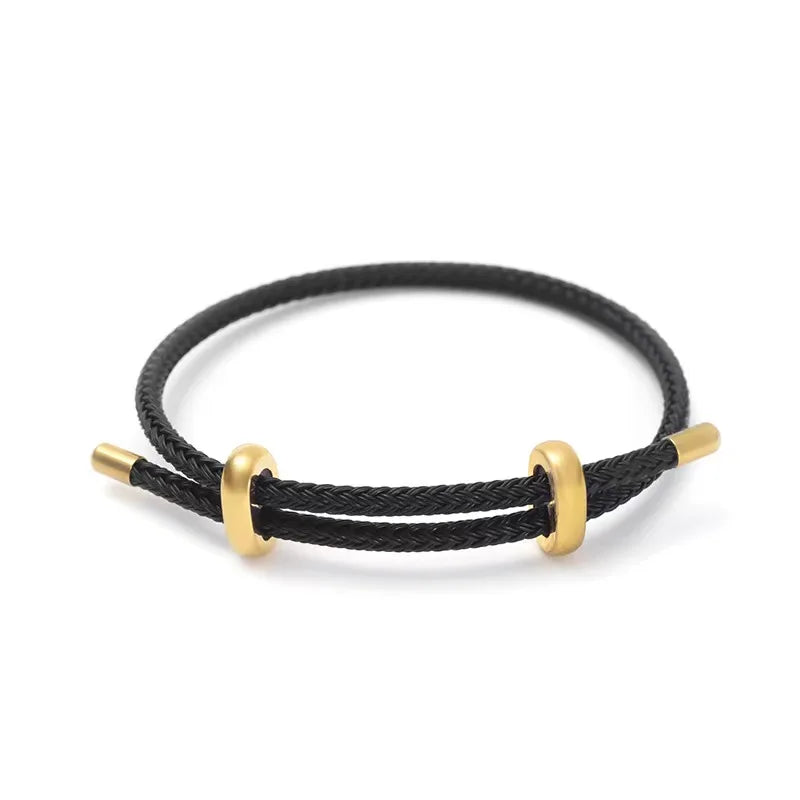 Mē the Label Unisex Braided Bracelet Black