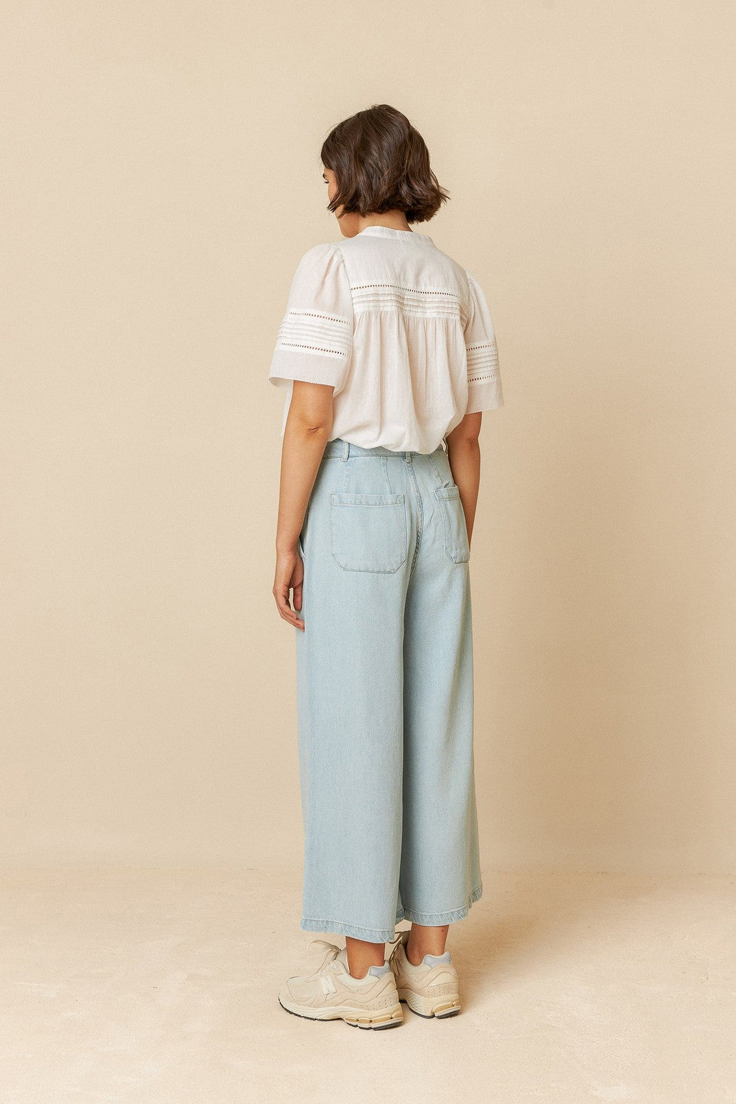 Indi & Cold VF107 Denim Effect Pants Tejano