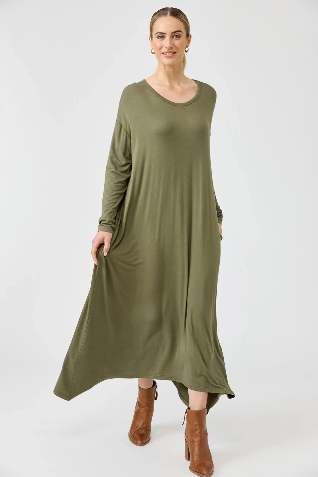 Eb & Ive Studio Jersey Dress Fern