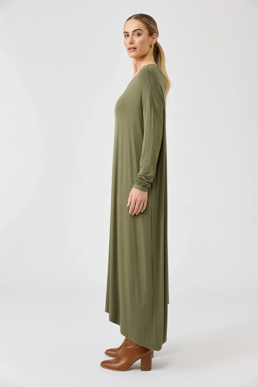 Eb & Ive Studio Jersey Dress Fern