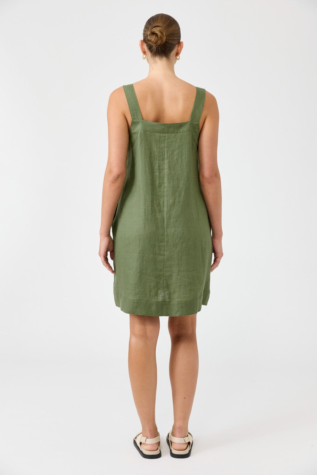 Eb & Ive Studio Short Tank Dress Olive
