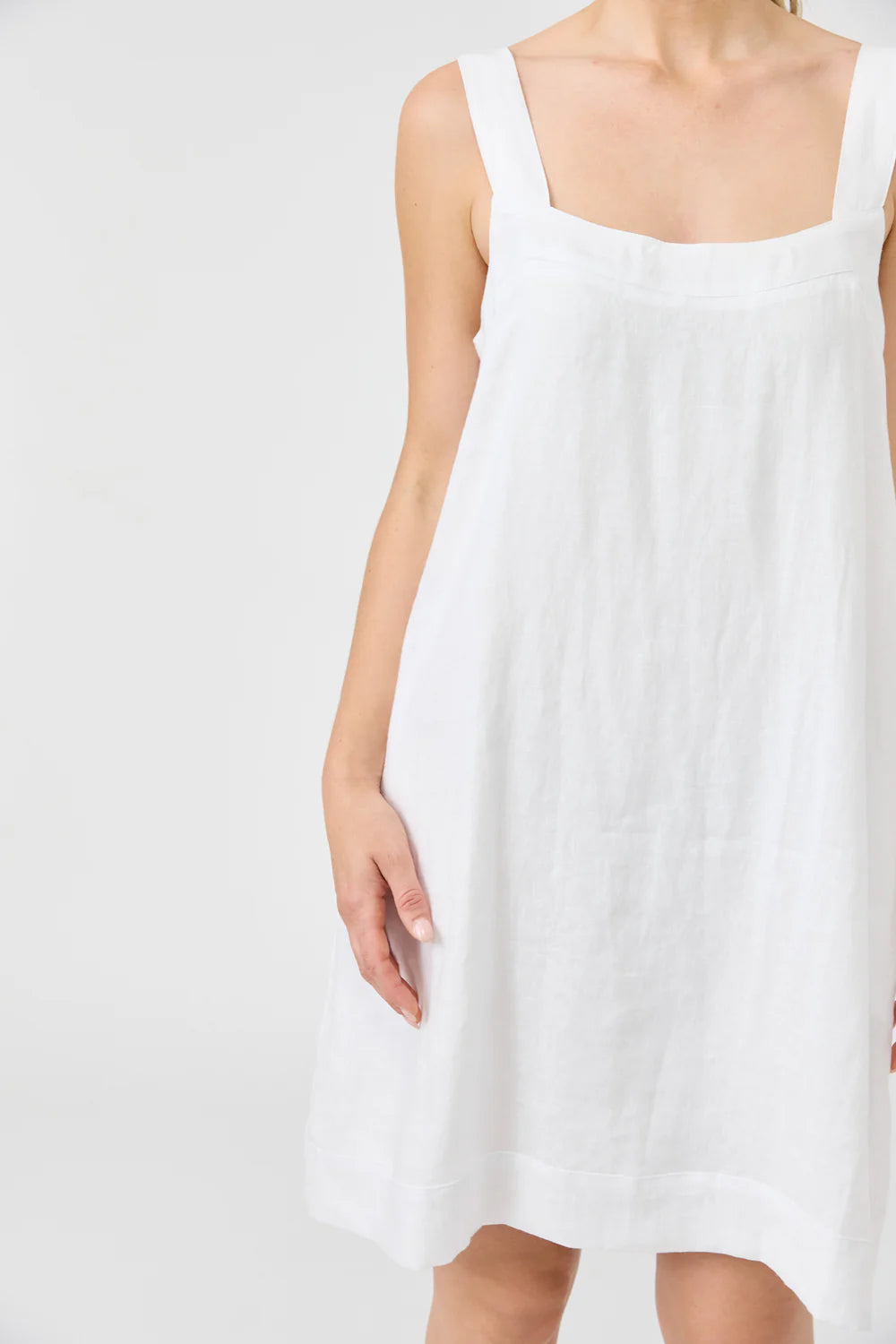Eb & Ive Studio Short Tank Dress White
