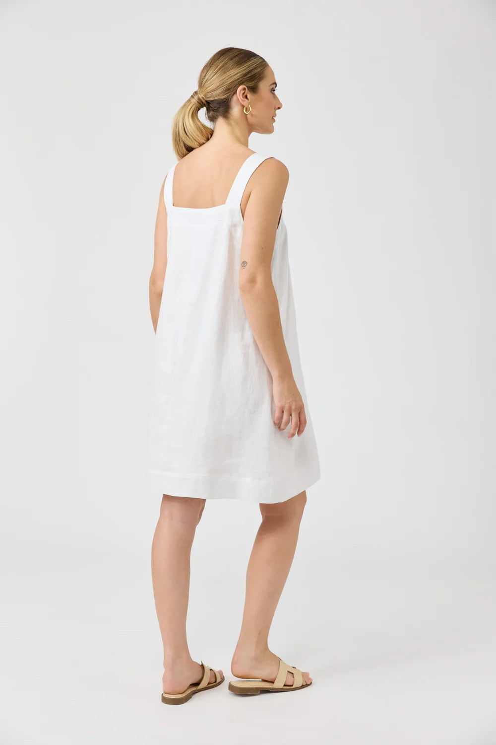 Eb & Ive Studio Short Tank Dress White