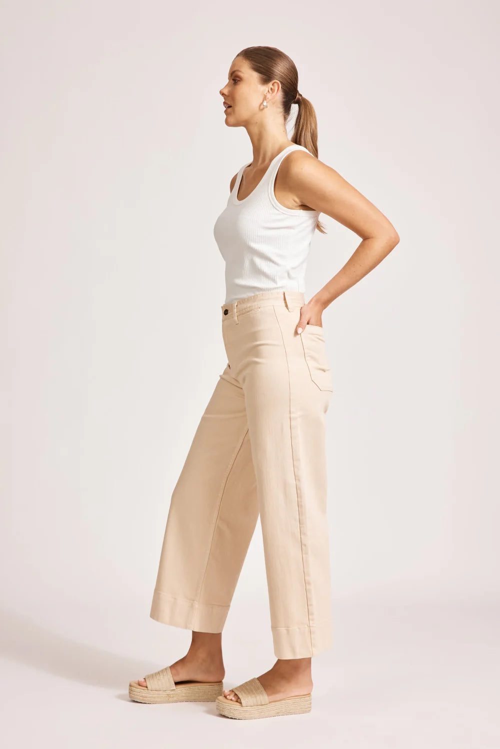 Eb & Ive Del Re Denim Clay