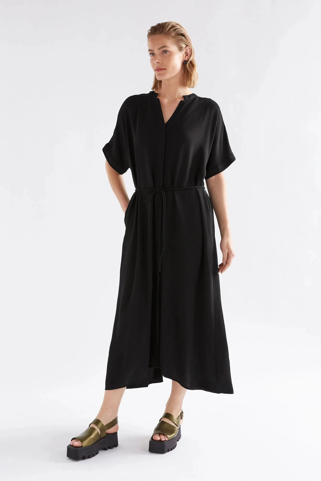 Elk Omia Shirt Dress Black