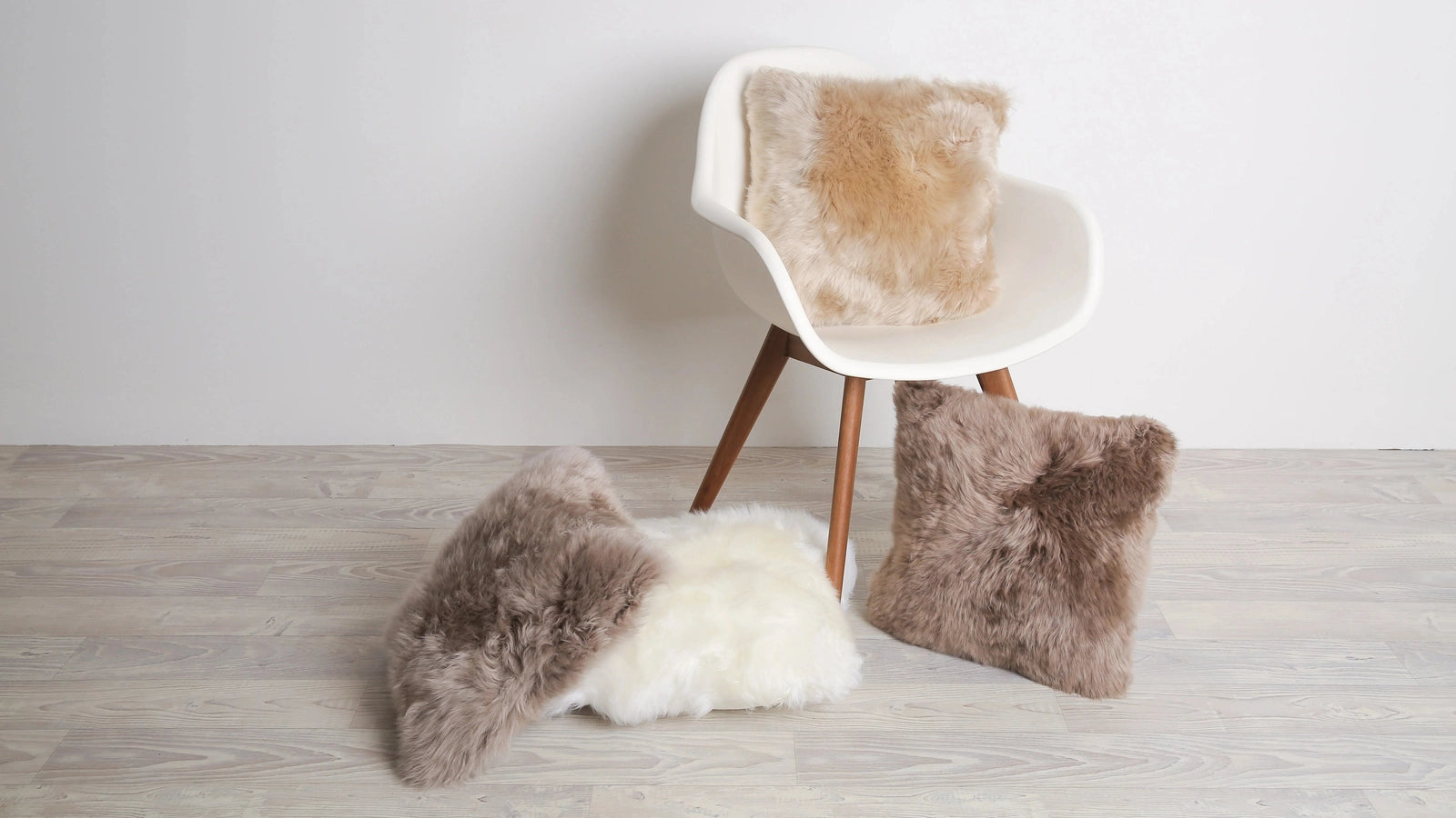 Fibre by Auskin Long Wool Sheepskin Cushion Nappa