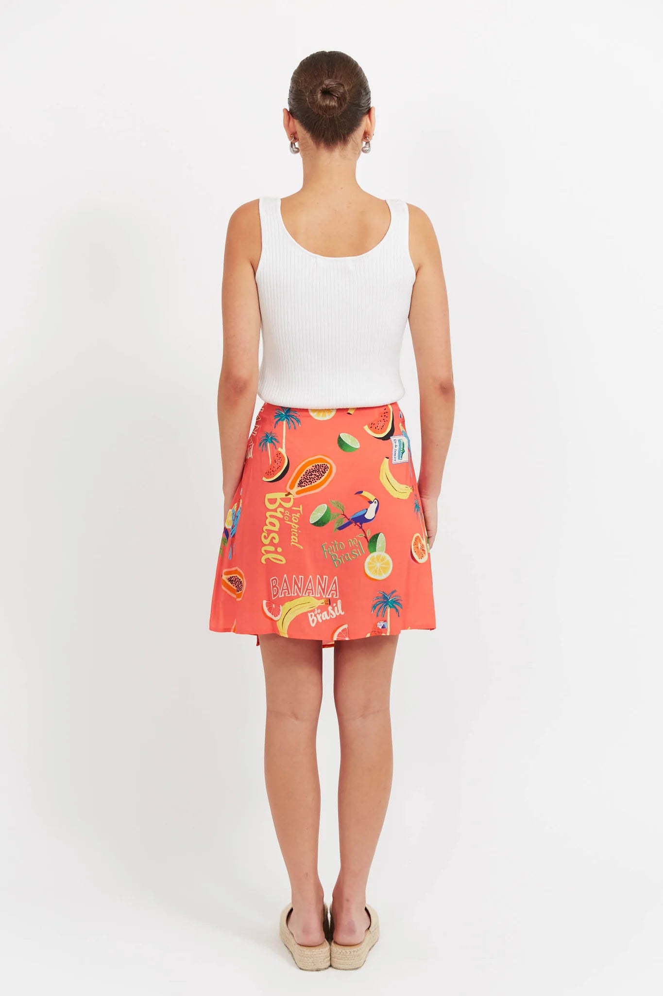 Haven Cabana Mini Skirt Brasil Coral