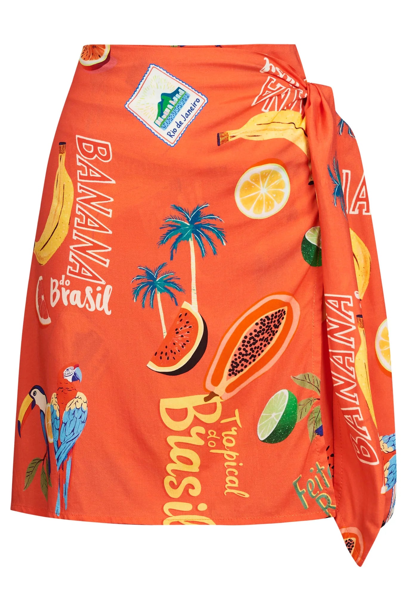 Haven Cabana Mini Skirt Brasil Coral