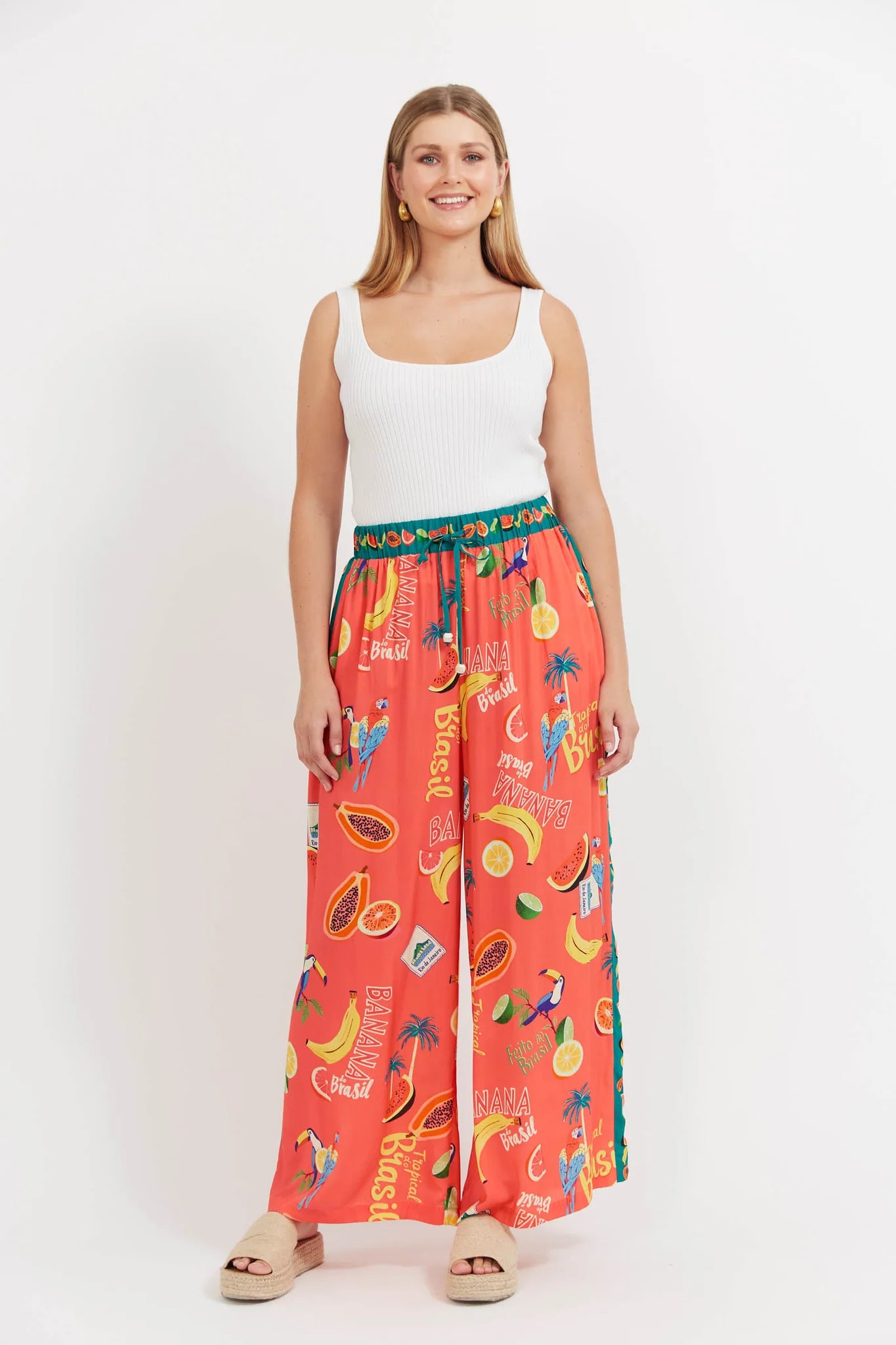 Haven Cabana Pant Brasil Coral