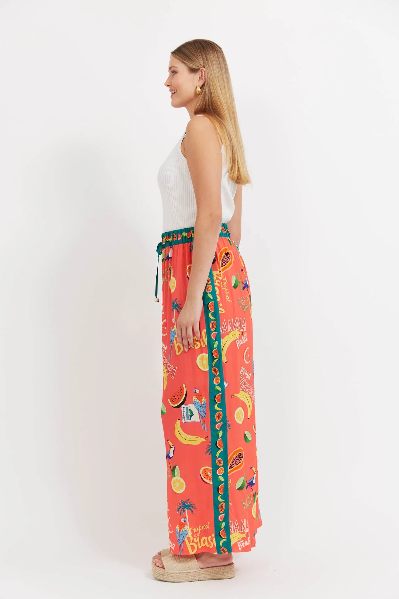 Haven Cabana Pant Brasil Coral