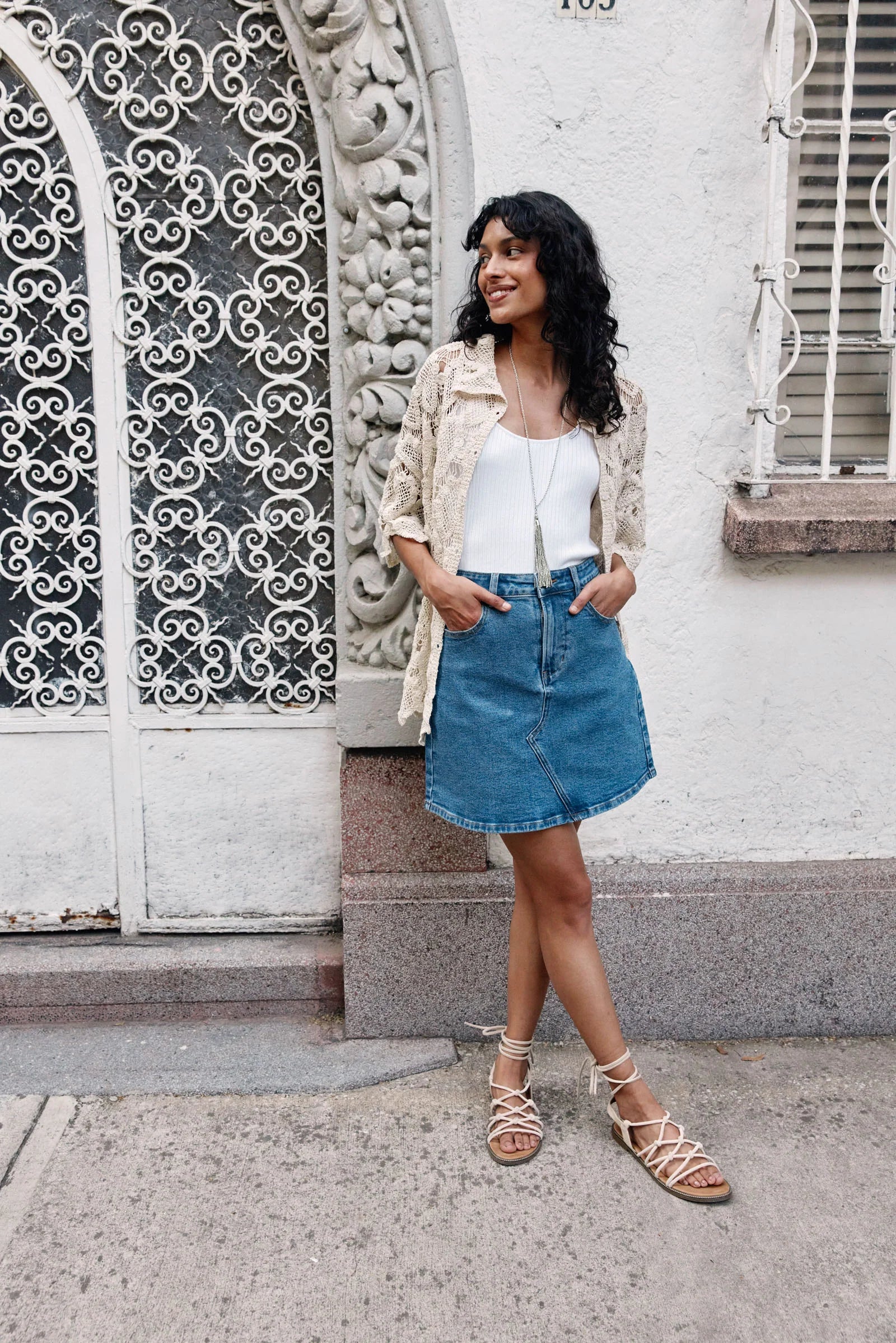 Isle of Mine Margot Denim Skirt Denim