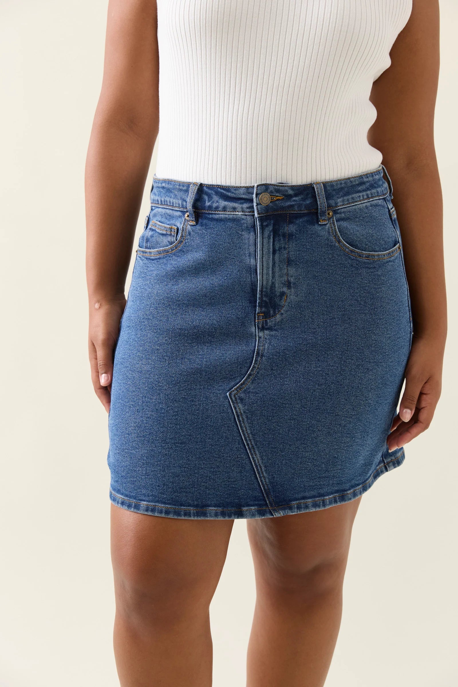 Isle of Mine Margot Denim Skirt Denim