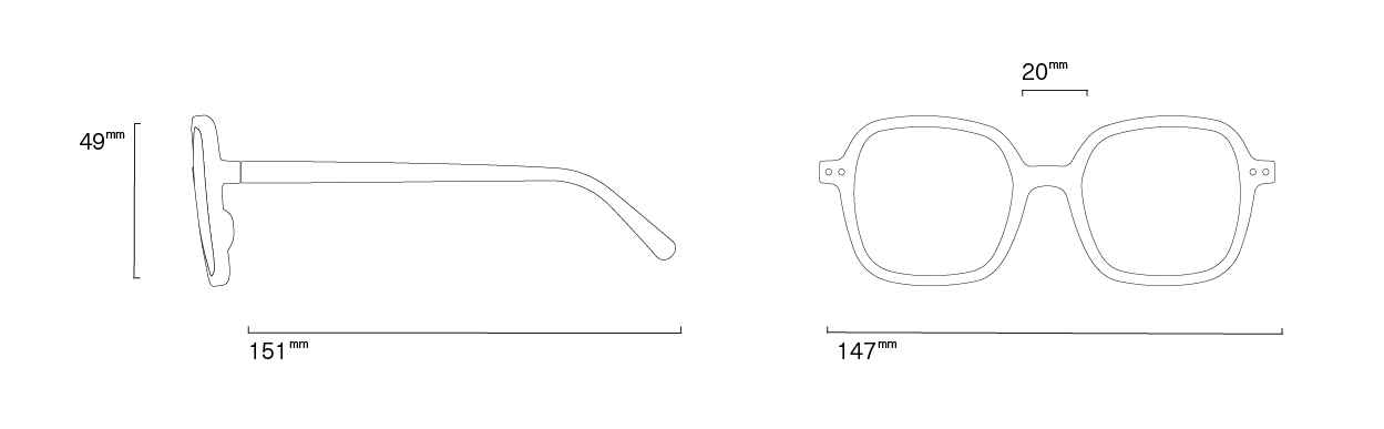 Izipizi #O Reading Glasses - Frozen Blue