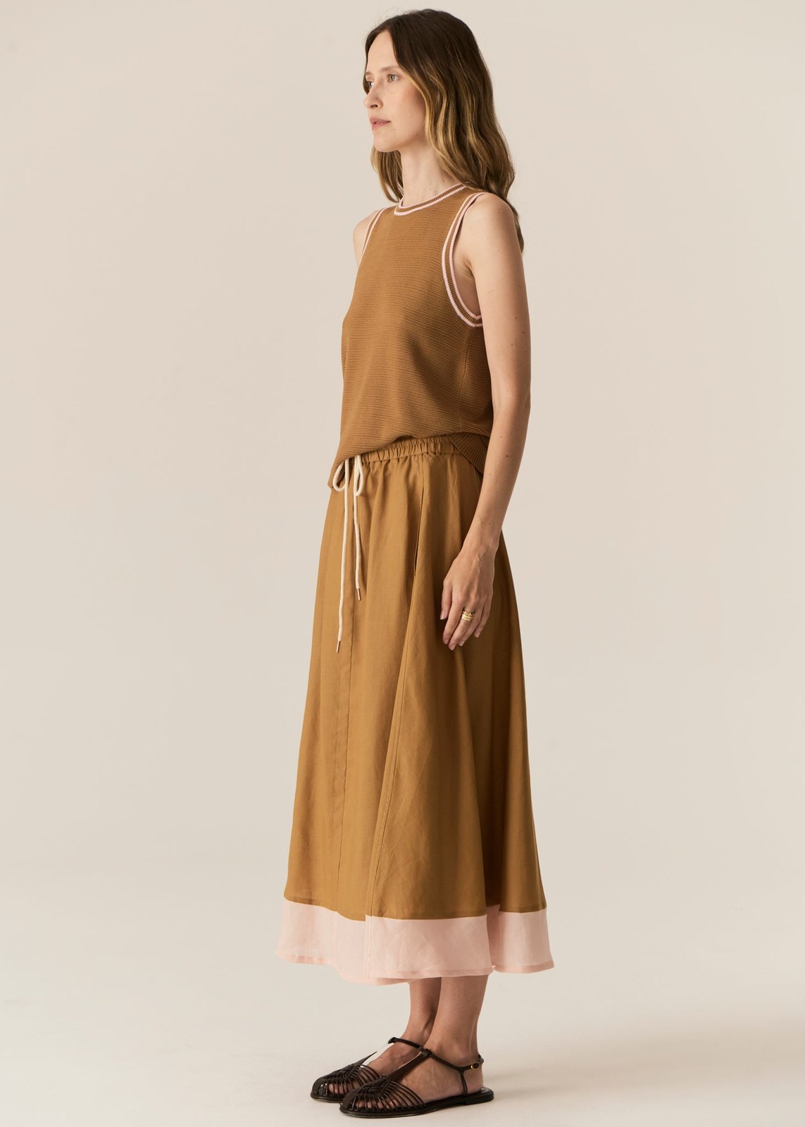 Pol Speck Skirt Ginger Pink