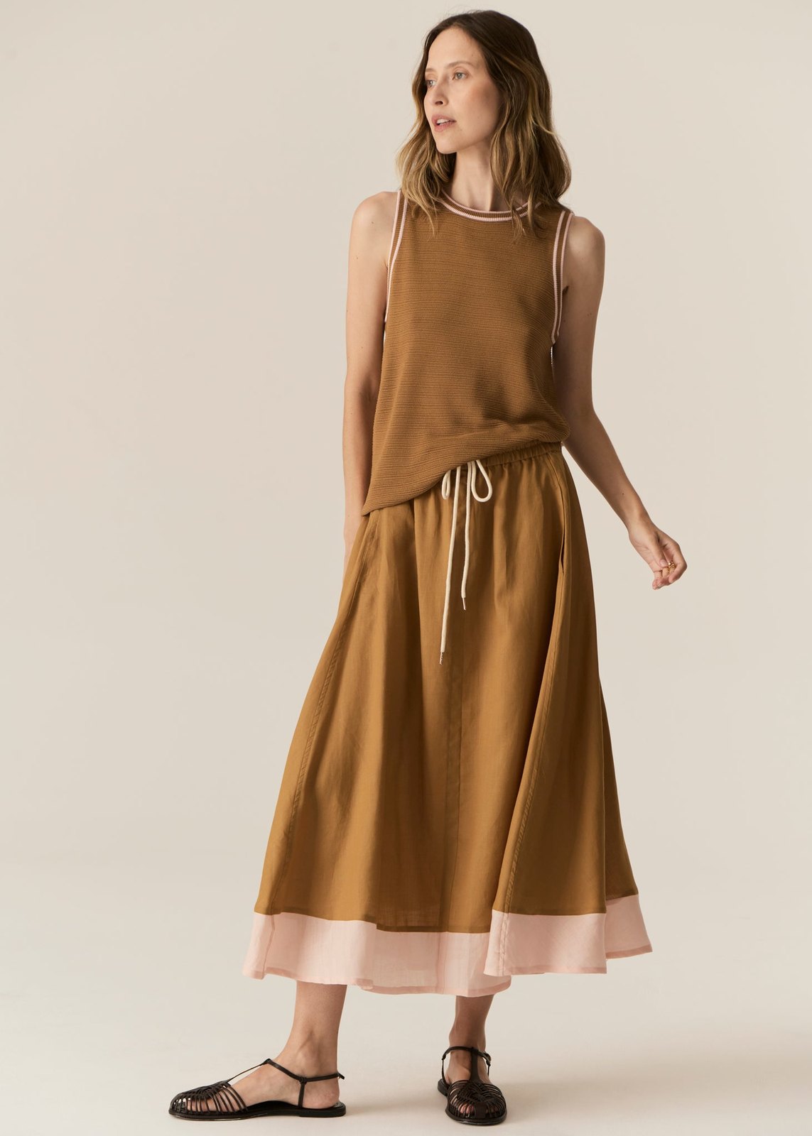 Pol Speck Skirt Ginger Pink