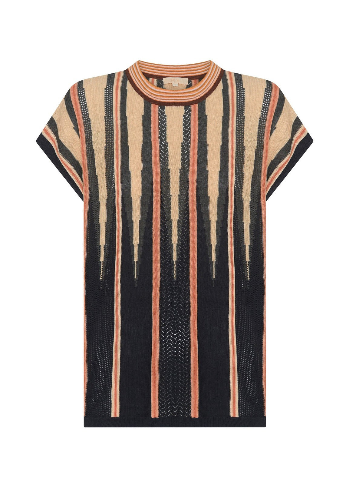 Pol Tedd Knit Tee Ink Camel