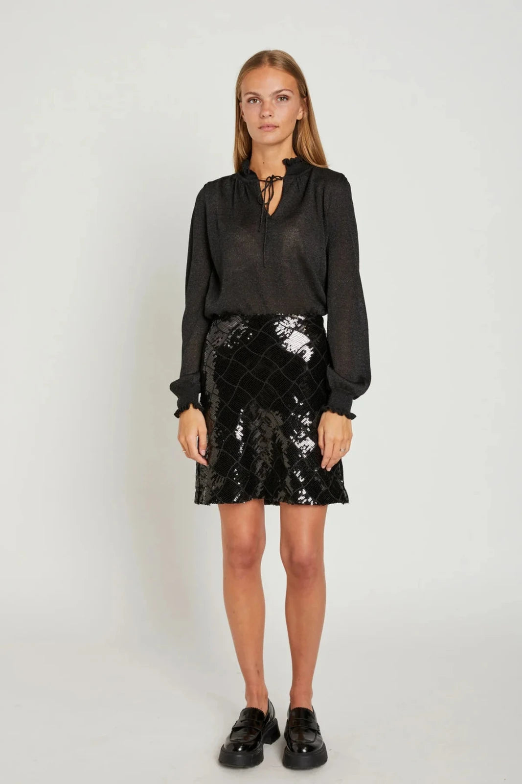 Rue de Femme Diana Skirt Black Sequin