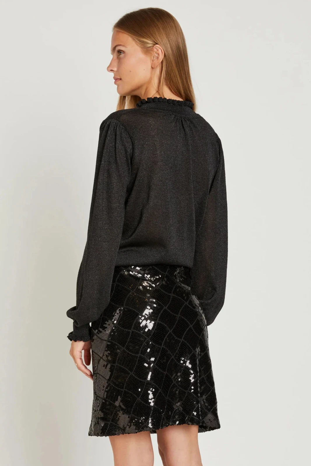 Rue de Femme Diana Skirt Black Sequin