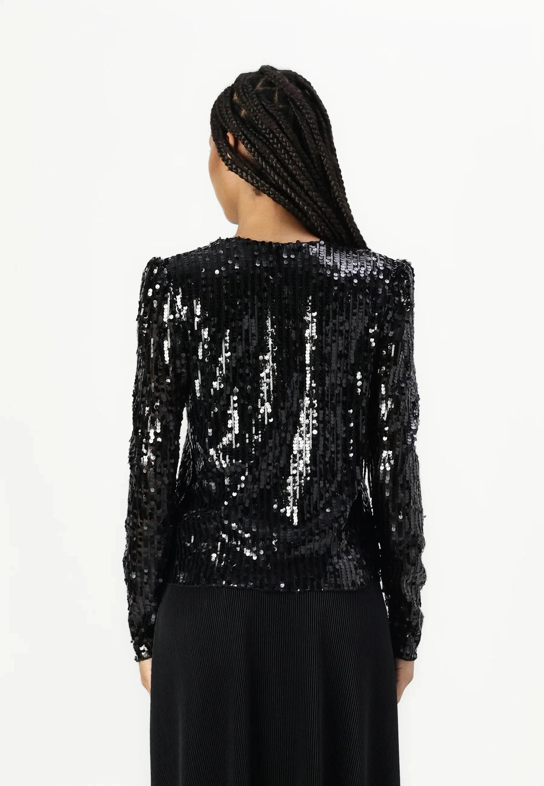 Rue de Femme Edda Blouse Black Sequin