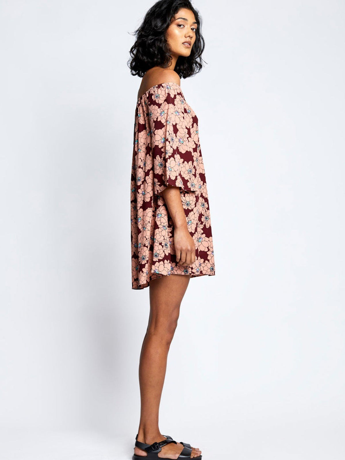 Totem Serafina Dress Earth Merlot