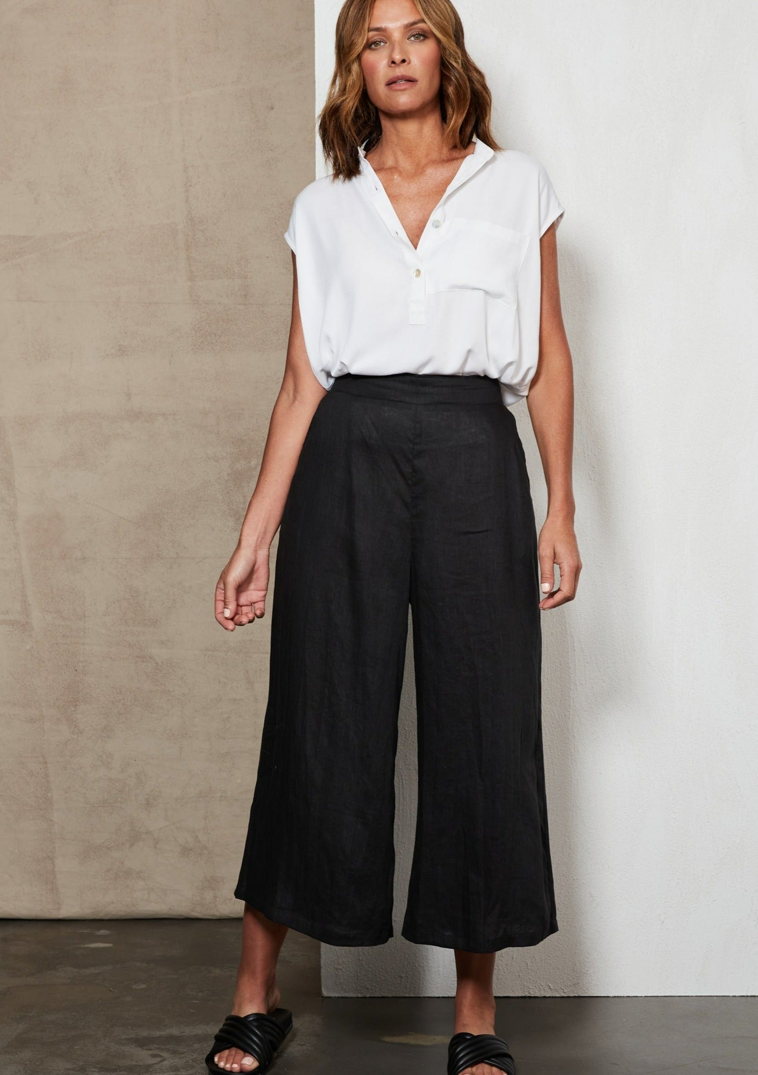 Eb & Ive Studio Crop Pant Ebony