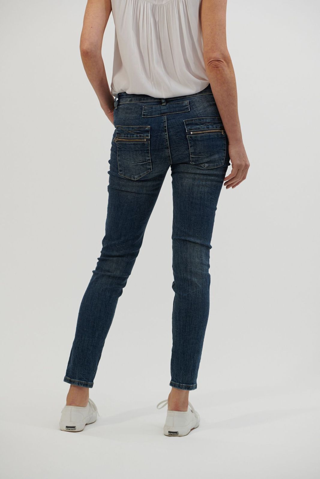 Italian Star Button Jean Denim