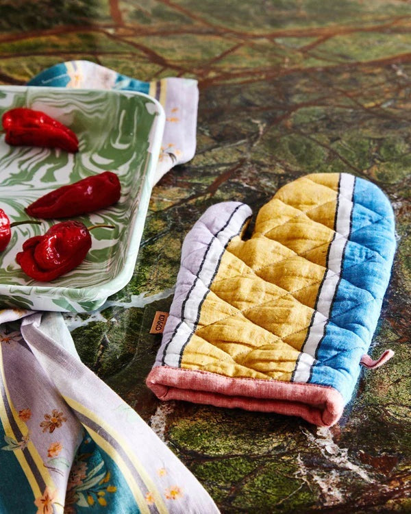 Kip & Co Majorca Stripe Oven Mitt OS