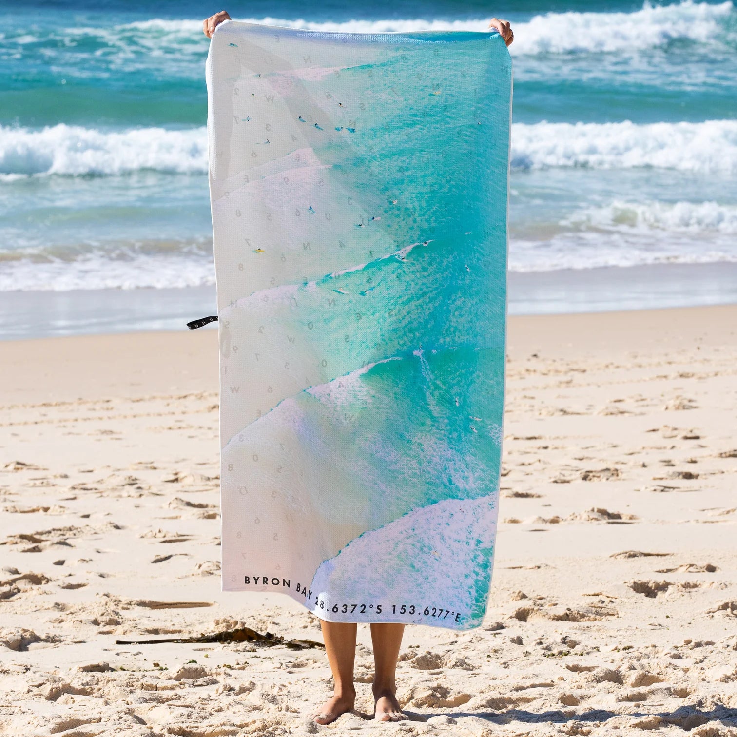 Destination Label Byron Bay Lineup Beach Towel