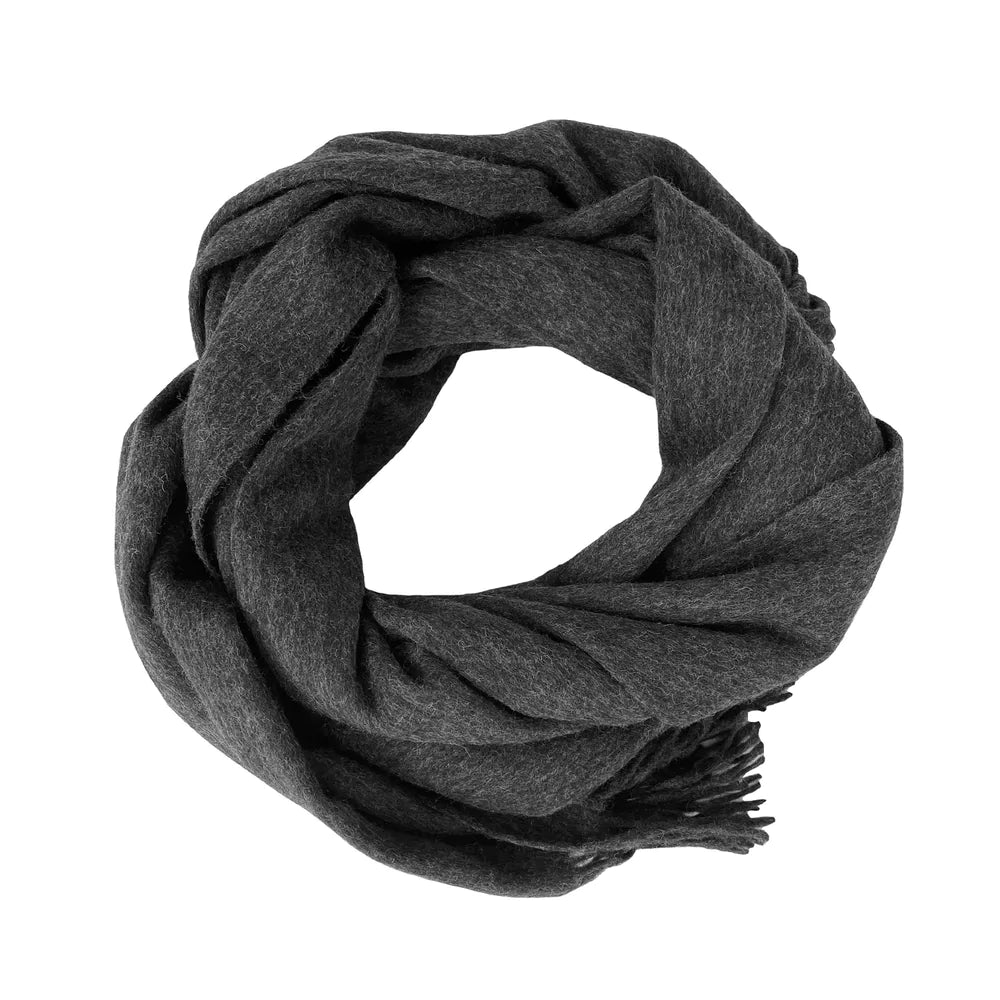 Good & Co Charcoal chunky wool scarf