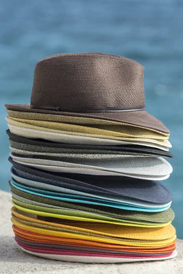 Borsalino Hat Leather Strap Slate