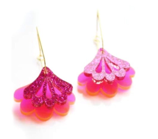 Hagen & Co Wanderlust Earrings Mumbai Brights Pinks