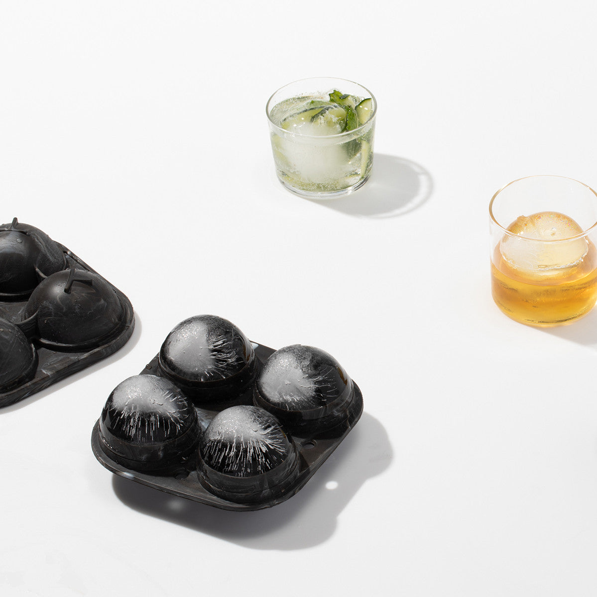 Peak Sphere Ice Cube Tray Marble