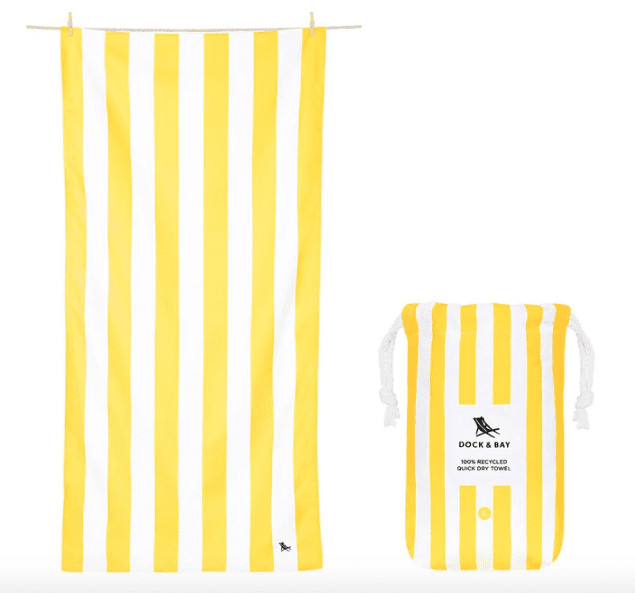 Dock & Bay Beach Towel Yellow L