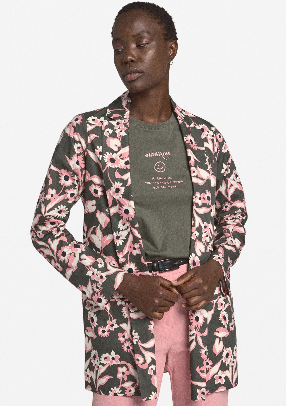 Otto D'Ame Floral Cotton Jacket
